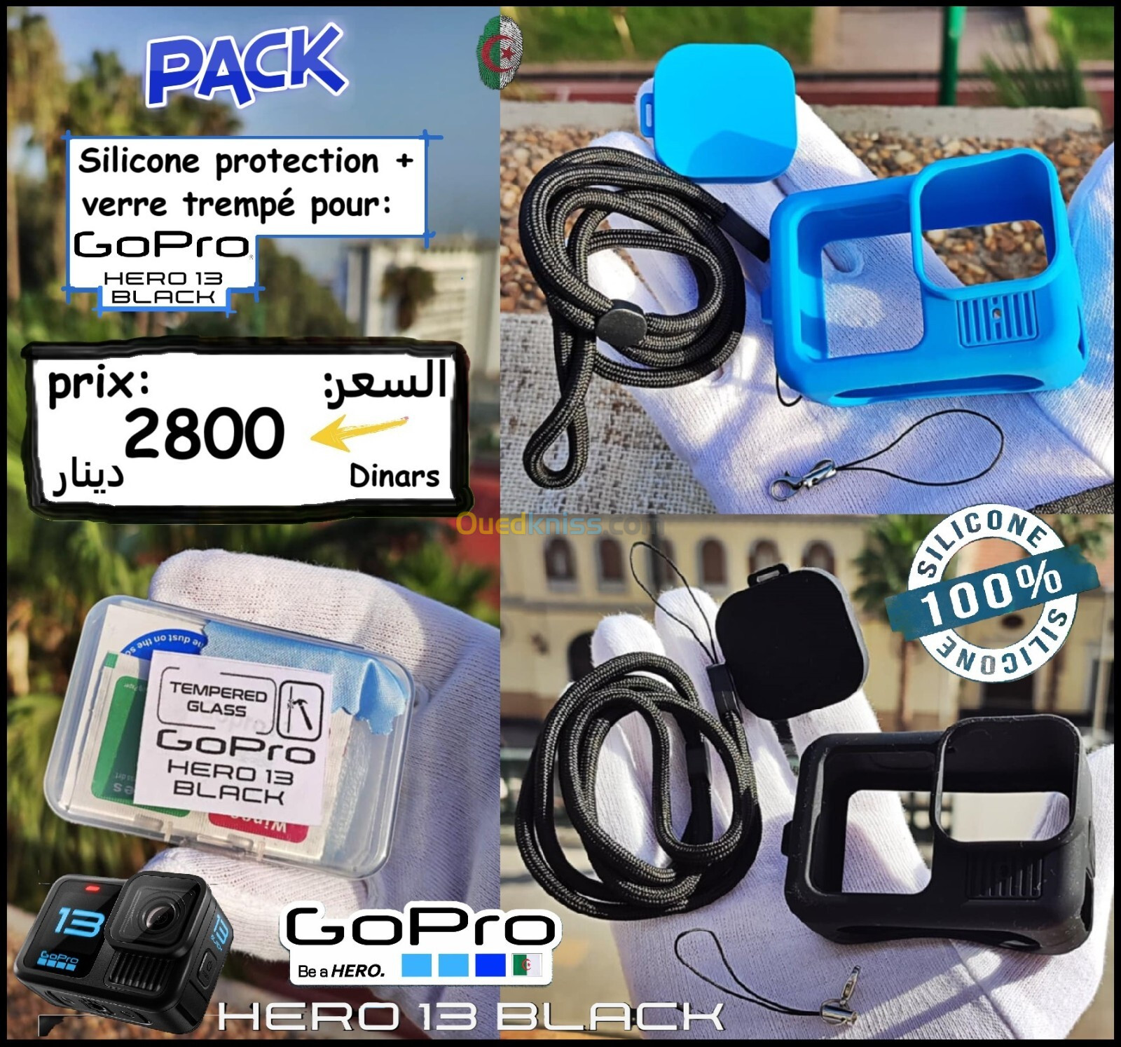 GoPro 13 protection silicone verre trempé 