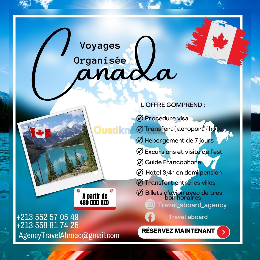 VOYAGE ORGANISE CANADA