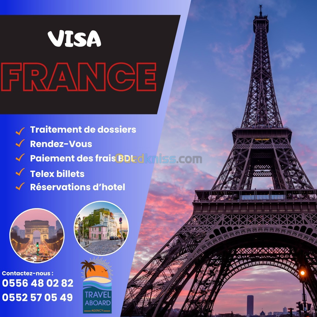 TRAITEMENT DOSSIER DE VISA VFS FRANCE ALGER  TLS ANNABA ORAN PREMIERE DEMANDE ET RENOUVELLEMENT 