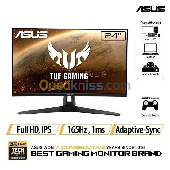 Écran ASUS TUF GAMING 24" LED - TUF  VG249Q1A / 165Hz / 1ms / IPS