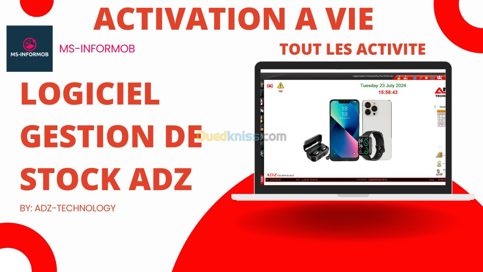 LOGICIEL GESTION DE STOCK ADZ