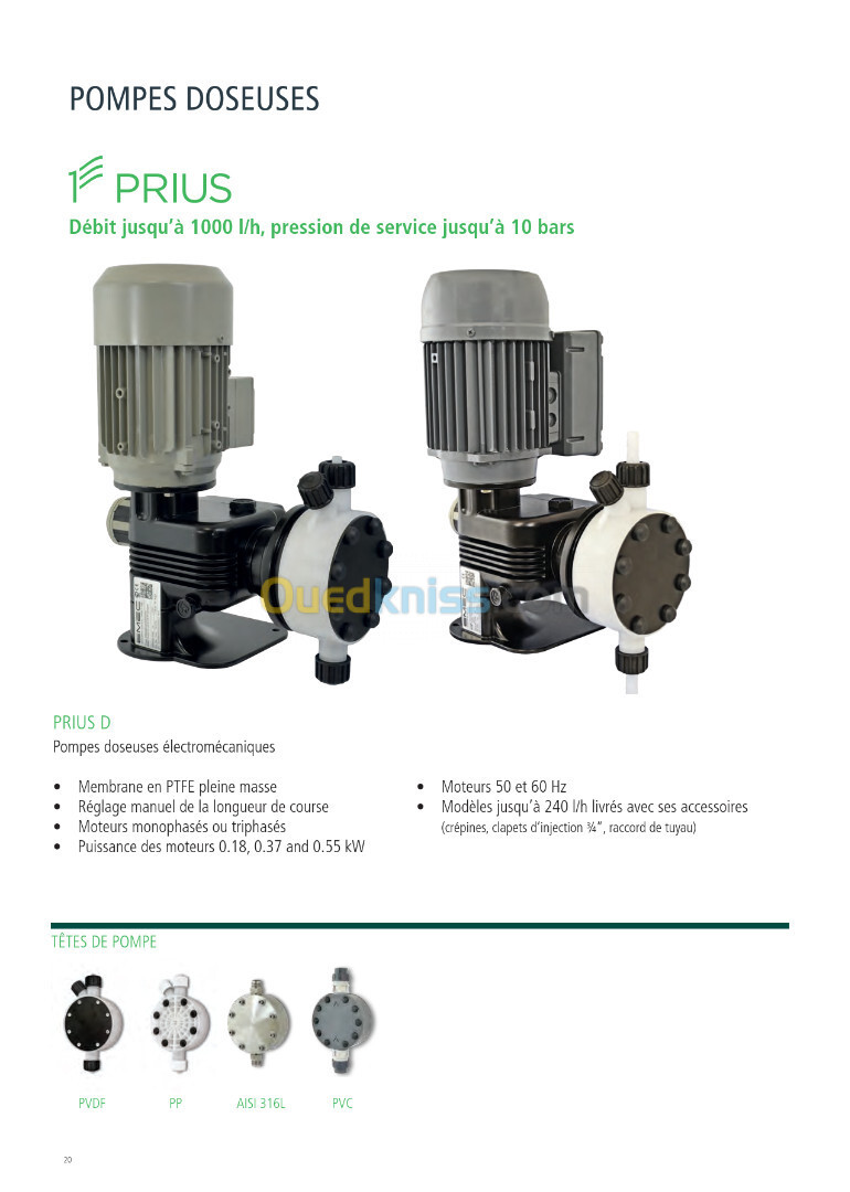 POMPES DOSEUSES À MOTEUR PRIUS - Marque - EMEC