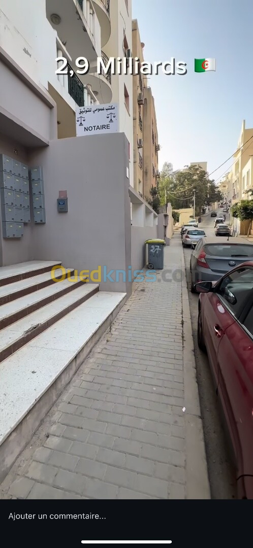 Vente Appartement F3 Alger Hydra