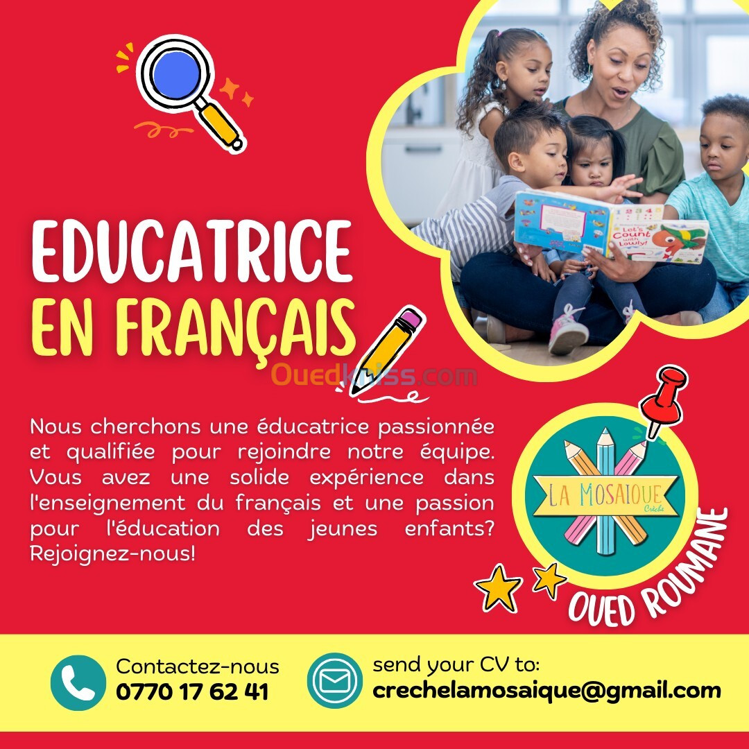  Éducatrice en Français