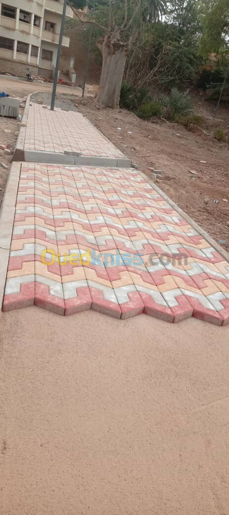 Pavé بافي béton imprimé بيطون امبريمي 