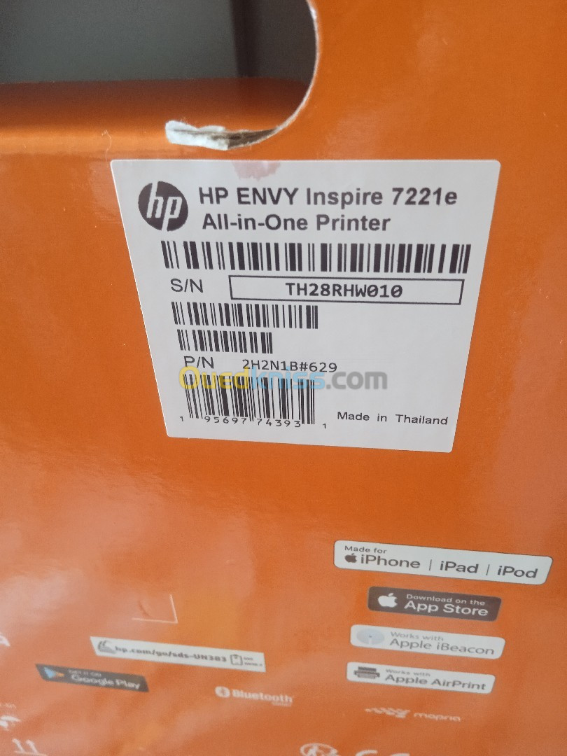 Nouvelle Imprimante Multifonction HP Envy Inspire 7221 e intelligente sous emballage 