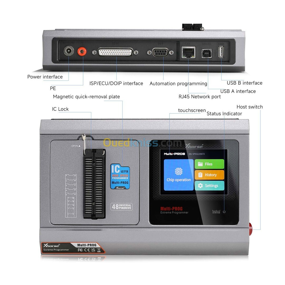 Xhorse-multi-Prog Pro, programmeur lecture et écriture MCU et EEPROM, planificateur MQB48 gratuit