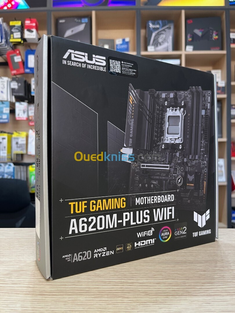 ASUS TUF GAMING AMD AM5 A620M-PLUS Wi-Fi 6/Bluetooth 5.3 DDR5