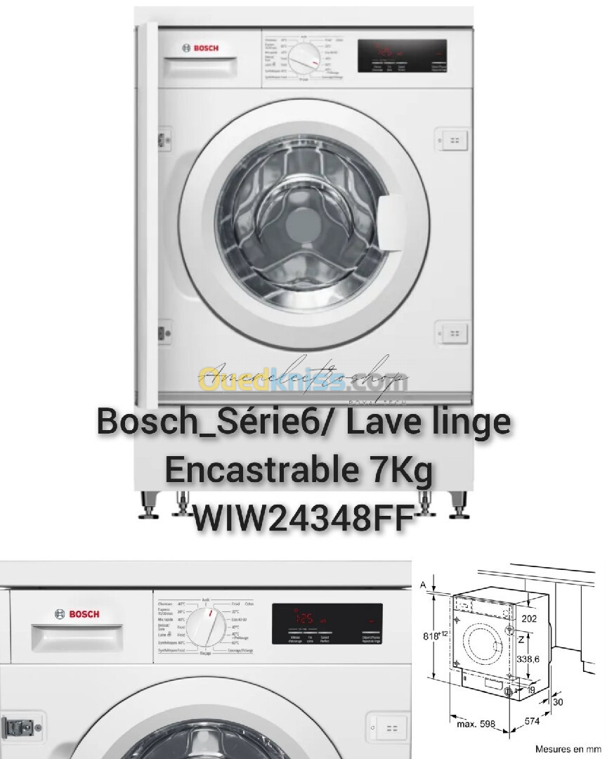 Lave linge Encastrable/ Bosch & Siemens & Whirpool 