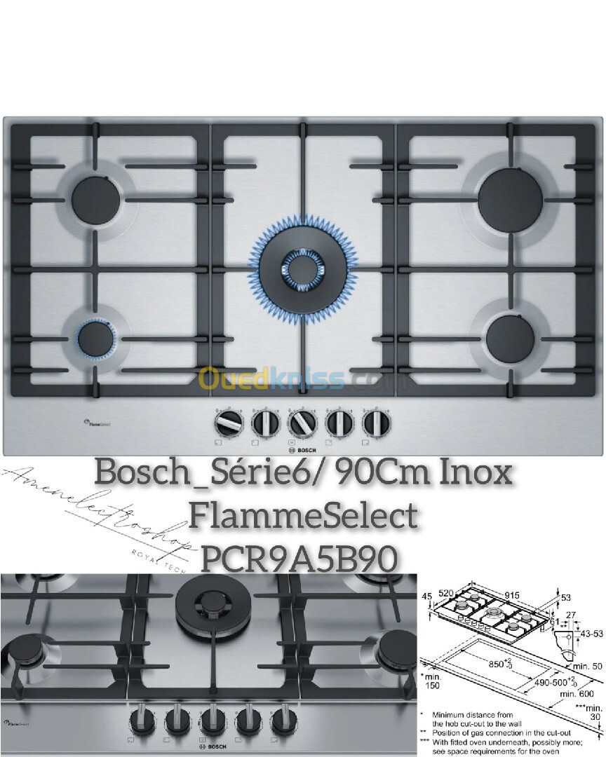 Plaques de Cuisson 90cm/ Bosch & Siemens & Whirpool & Electrolux 