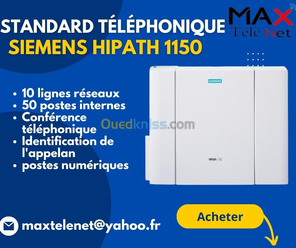 Siemens Hipath 1150 pabx/ipbx standard MAXTELENET