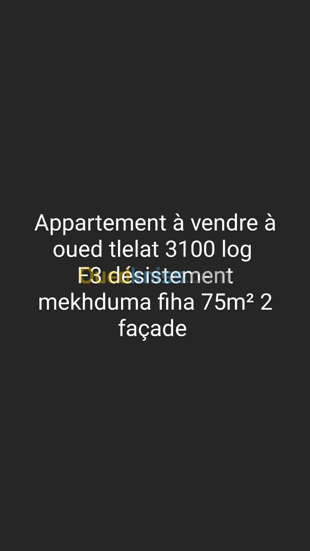 Vente Appartement F3 Oran Oued tlelat