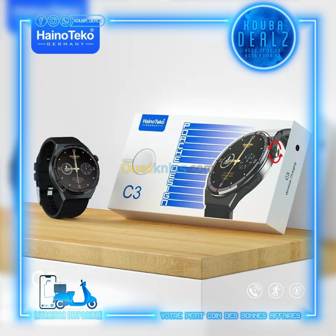 SMARTWATCH BLUETOOTH HT GERMANY C2 / C3 ORIGINAL (MONTRE INTELLIGENTE) 