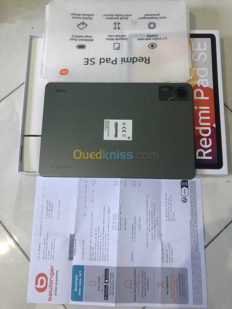 Tablette redmi pad se 4/128 Go 11 inch