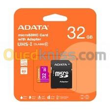 Carte Mémoire ADATA 32Go Class 10 Micro SDHC avec Adaptateur