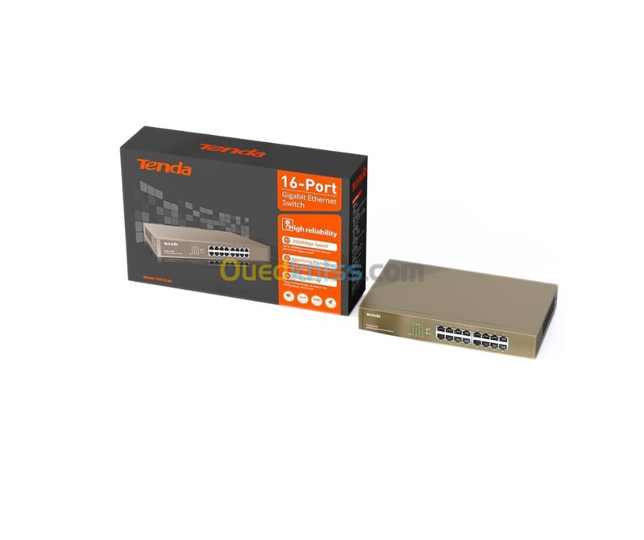 Switch Tenda 8-Port  S108  10/100M  /SWITCH TENDA 16-PORTS TEF1016D ETHERNET 10/100MBPS