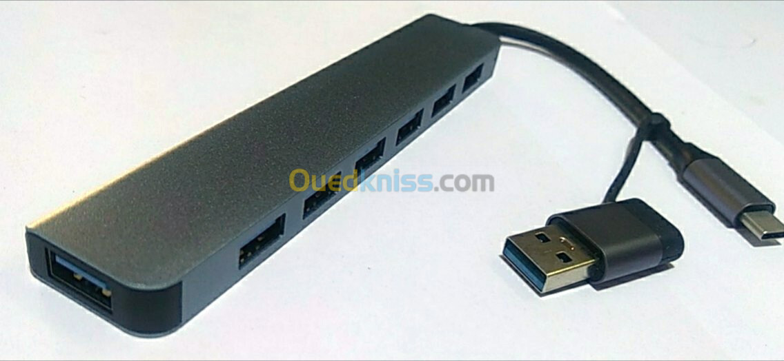 HUB USB 3.0 ET TYPE-C, 7 PORTS