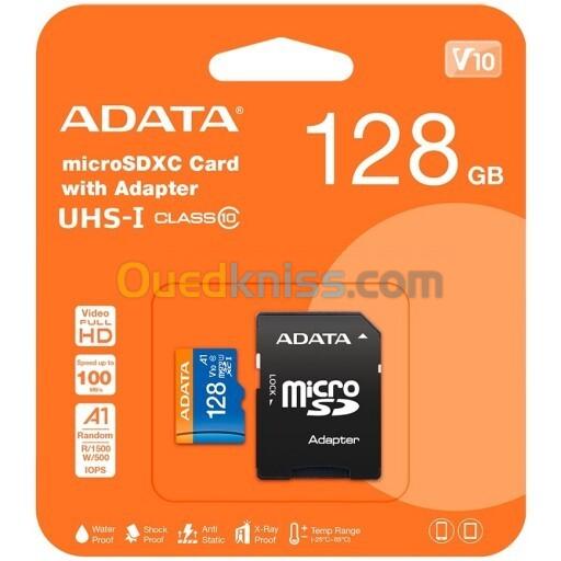 CARTE MEMOIRE ADATA MICRO SDXC 128GO 