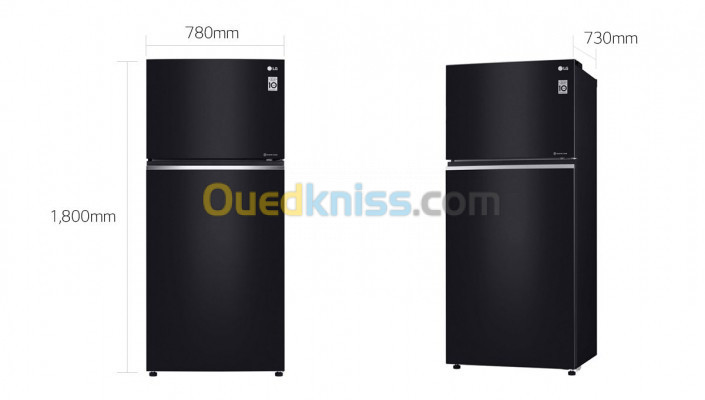 Réfrigérateur 2 portes 700L Compresseur linéaire Invertébrés  GN-C72SGGL 