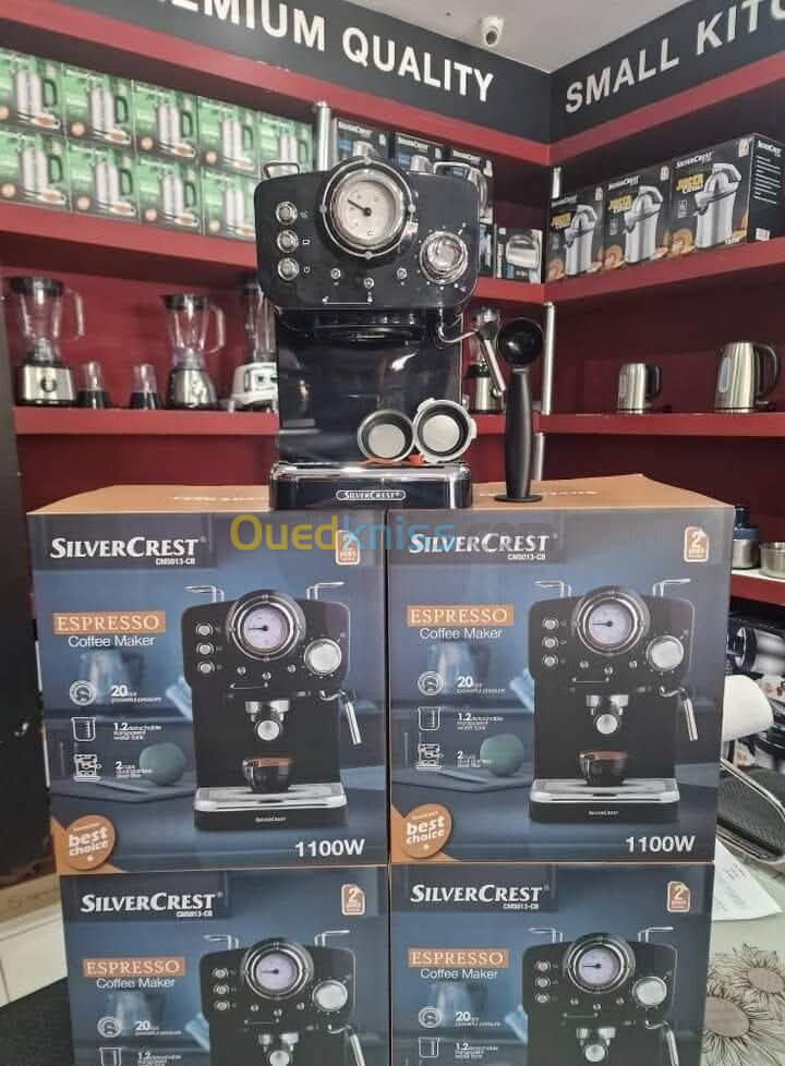 CM5013-CE . SILVERCRESTCafetière 20 bar 1100w disponible