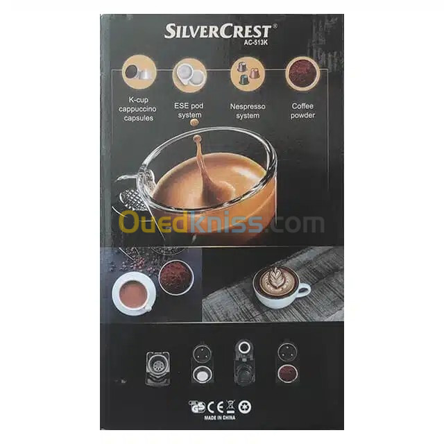 MACHINE A CAFE 4EN1 MULTI CAPSULE REF AC-513K SILVERCREST