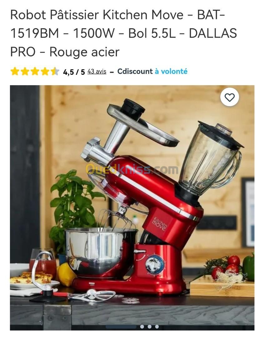 Robot multifonction rouge acier