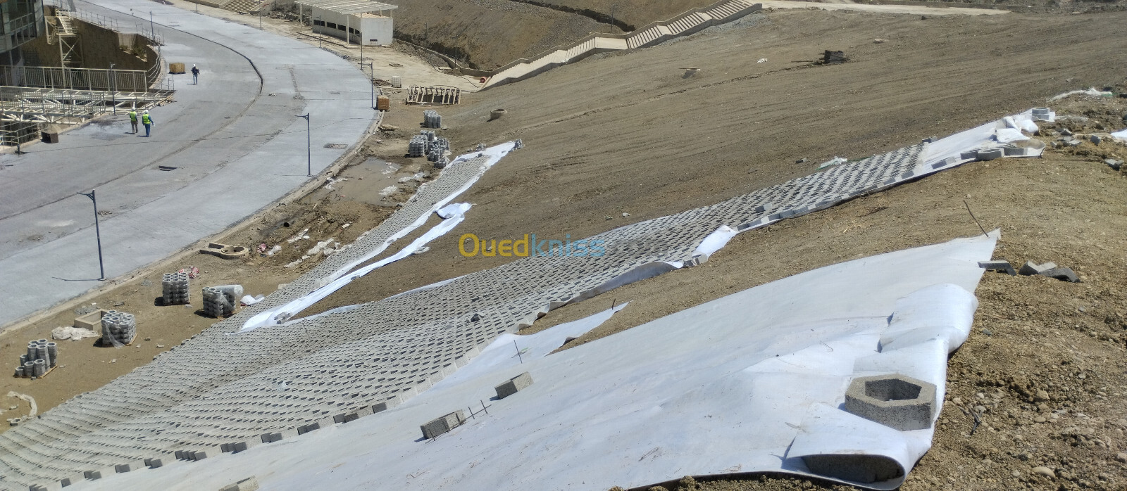 Geotextile de renforcement de 150KN