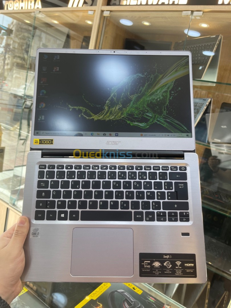 ACER SWIFT 3 | i7 10eme | Ram 8 GB | SSD 512 GB | Ecran 14 FULLHD | 