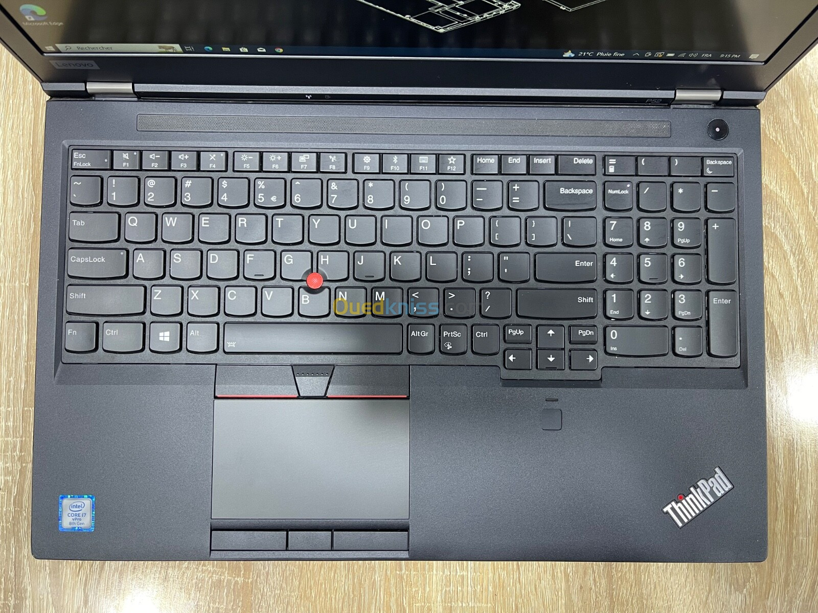 LENOVO THINKPAD P52 workstation | i7 8850H | RAM 32Go | SSD 512Go |Écran 15,6 FHD |Nvidia P1000 (4Go