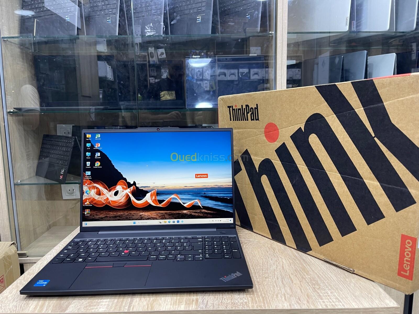 LAPTOP LENOVO THINKPAD E16 Gen 1 | i3 13eme | RAM 8Go | SSD 256Go | Écran 16 FHD | jdid 