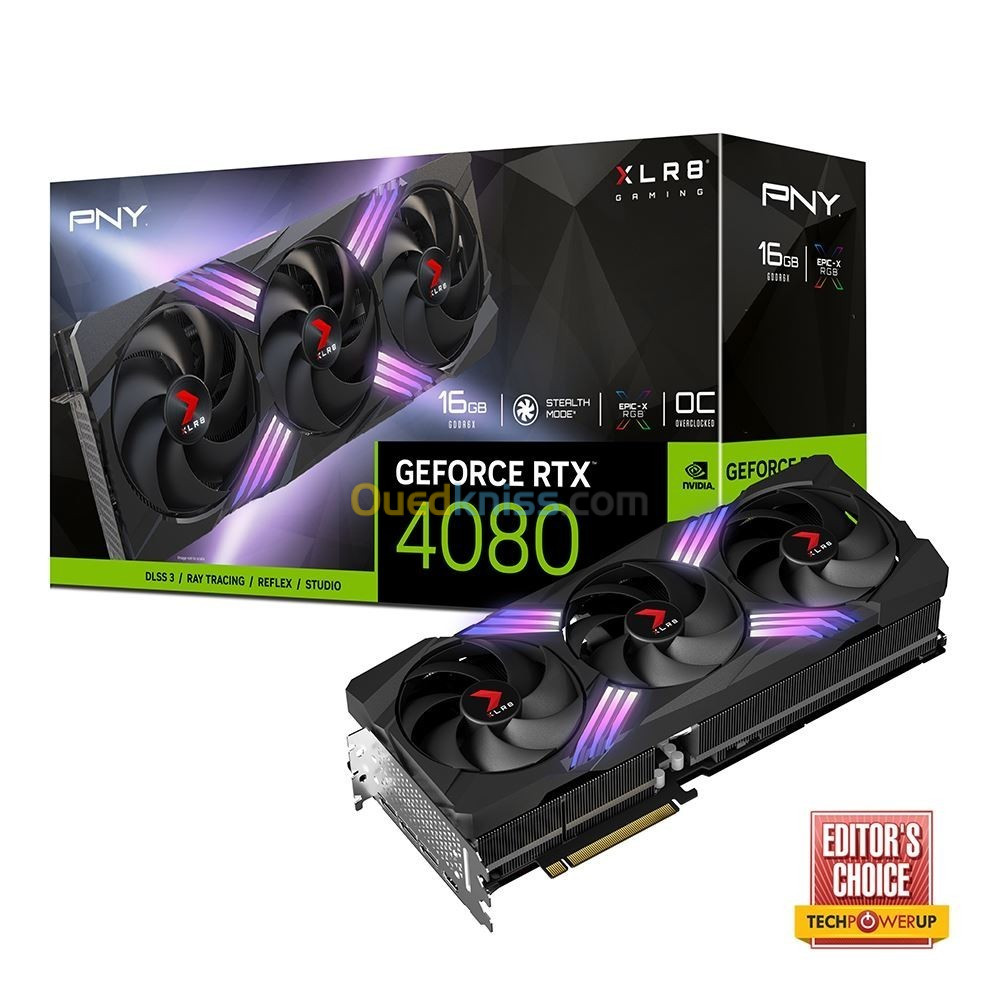 PNY GeForce RTX 4080 16GB OC XLR8 Gaming Verto TF