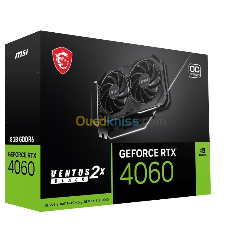 RTX 4060 8GB MSI OC GAMING VENTUS 2X BLACK   