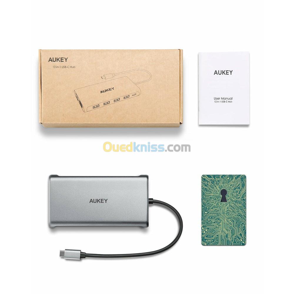 Adaptateur Type-C AUKEY 12-IN-1 