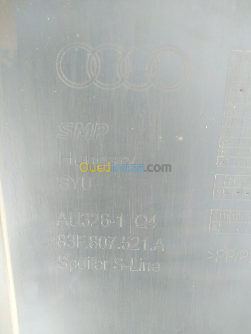 Spoiler s-line audi q3 2020 