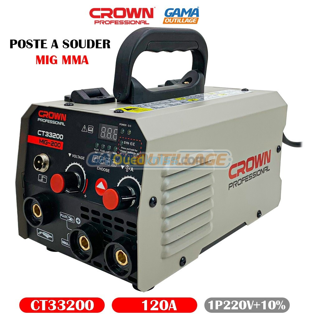 POSTE A SOUDER MIG MMA 120A CROWN