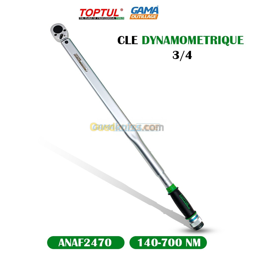 CLE DYNAMOMETRIQUE 3/4 140-700 NM TOPTUL