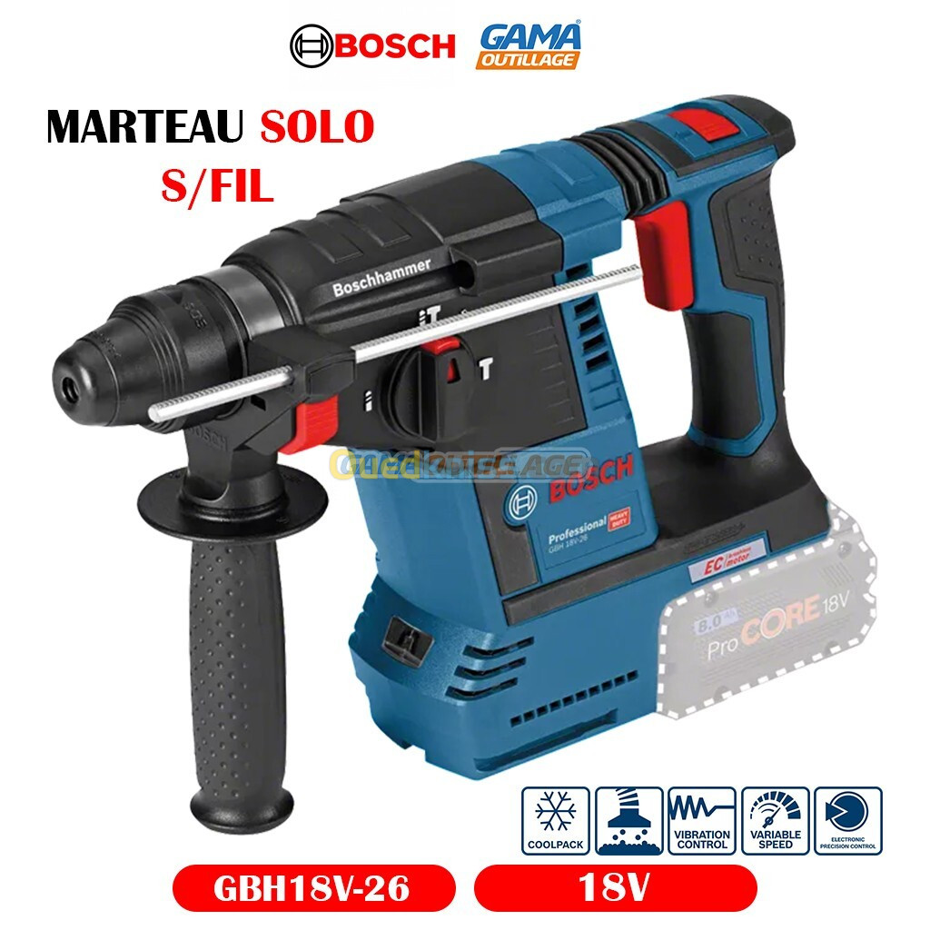 MARTEAU SOLO S/FIL 18V BOSCH