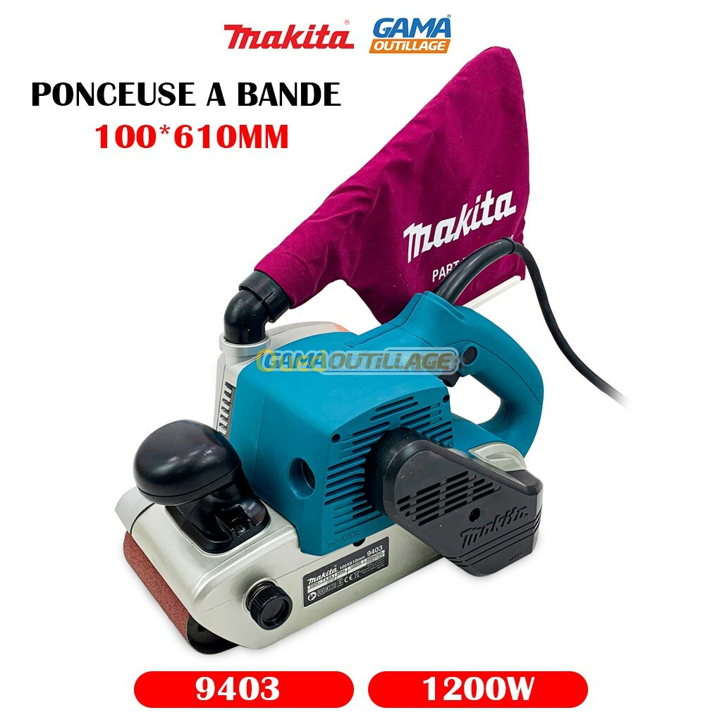 PONCEUSE A BANDE 100*610MM 1200W MAKITA