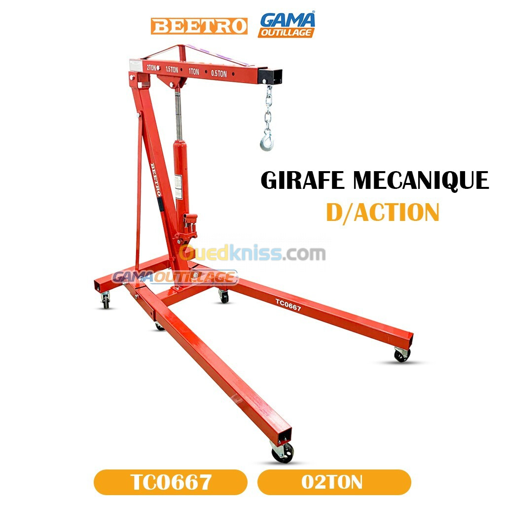 GIRAFE MECANIQUE 2TON D/ACTION BEETRO