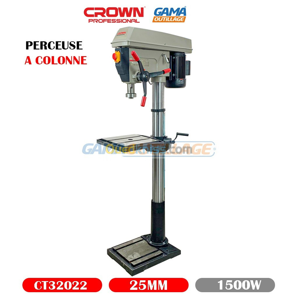 PERCEUSE A COLONNE 25MM 1500W CROWN