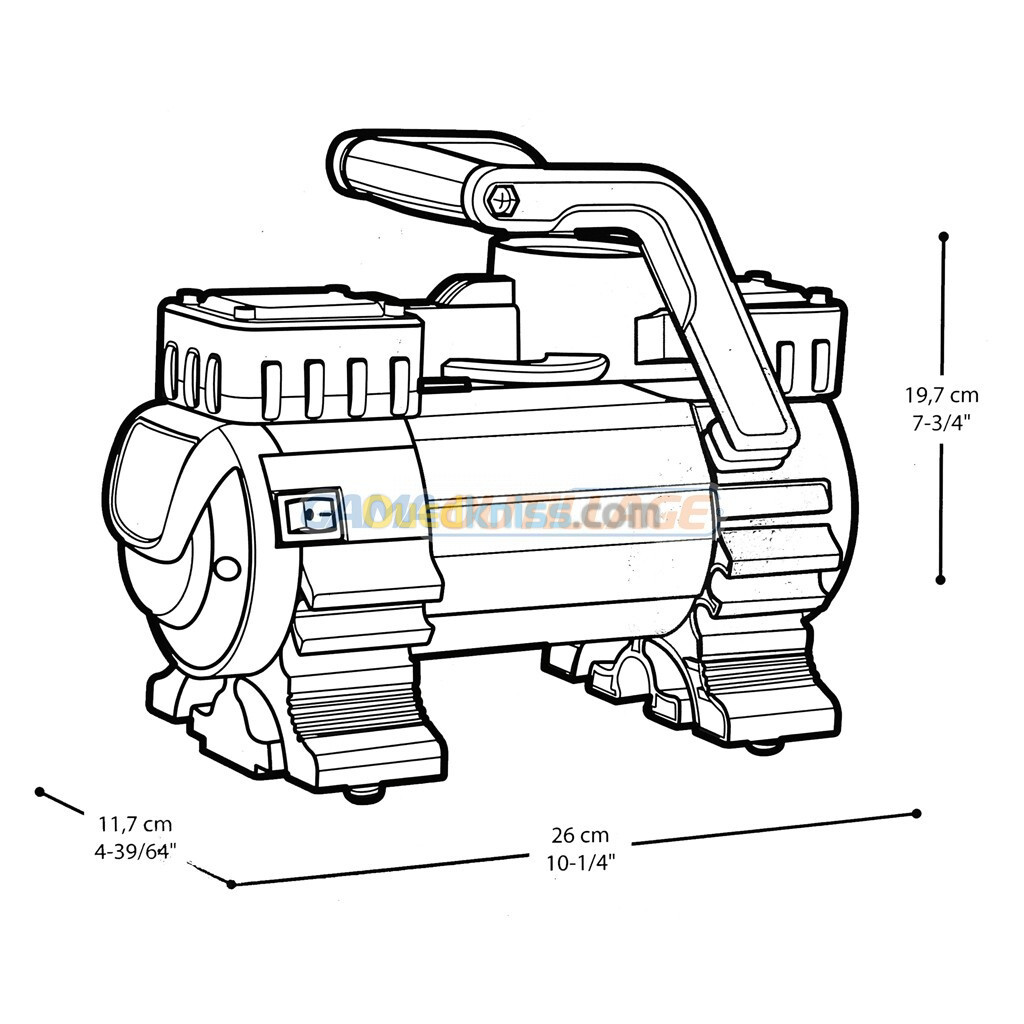 COMPRESSEUR AUTO 12V 250W CROWN