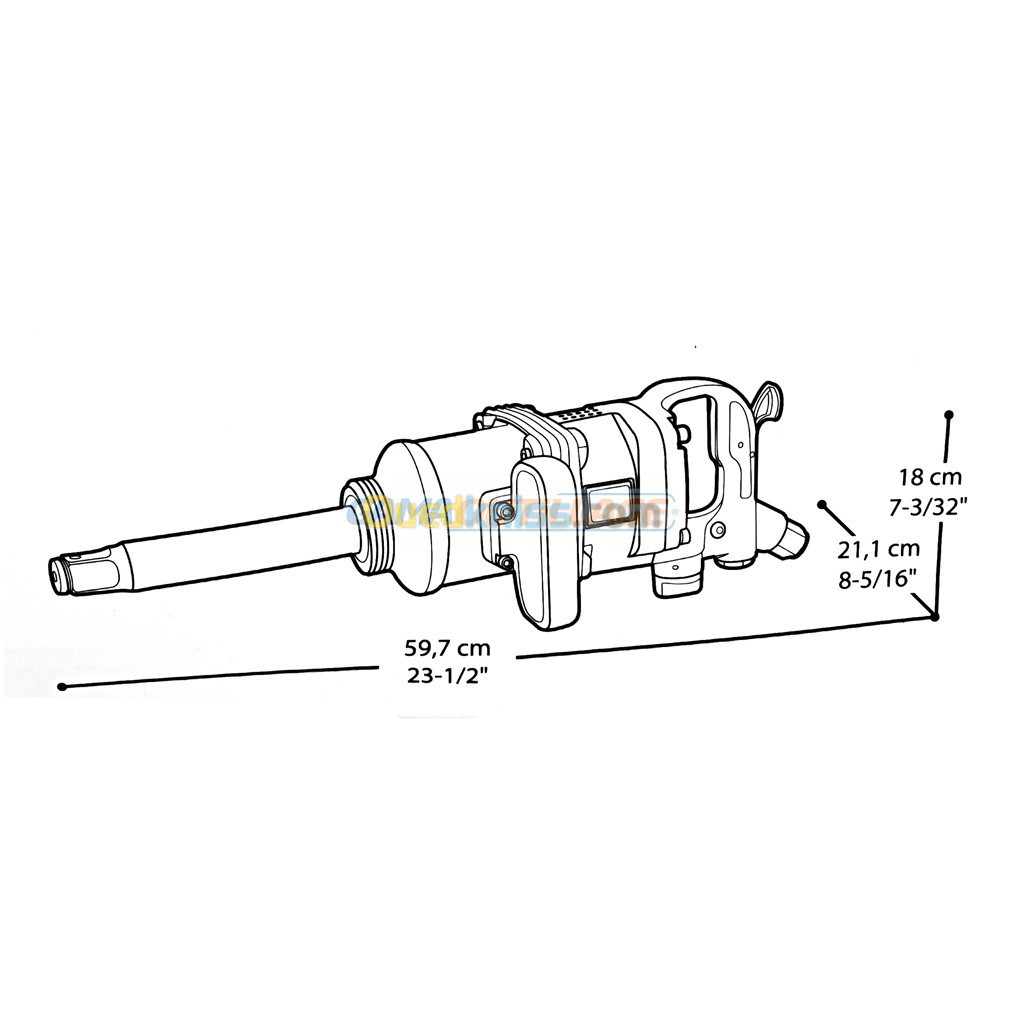 CLE CHOC PNEUMATIQUE 1 2180N.M CROWN