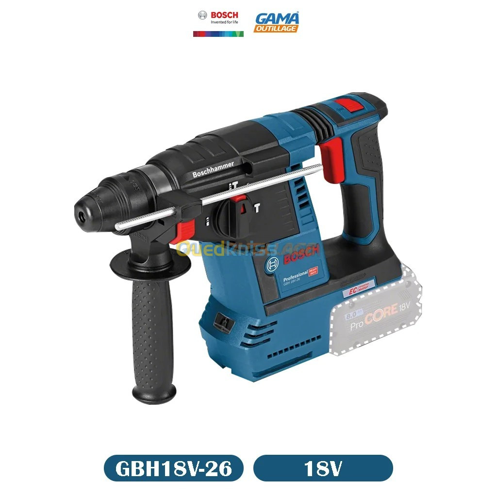 Marteau S/FIL 18V SANS BATTERIE SANS CHARGEUR GBH18V-26 BOSCH