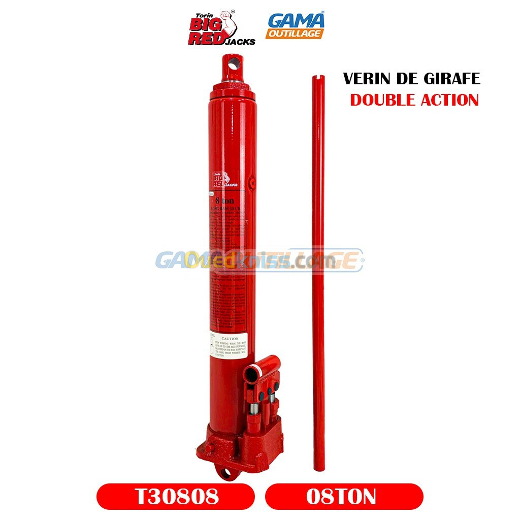 VERIN DE GIRAFE 8TON D/ACTION BIG RED