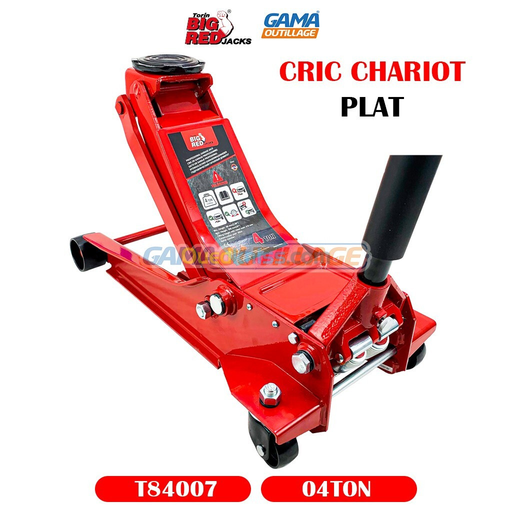 CRIC CHARIOT 4TON PLAT BIG RED