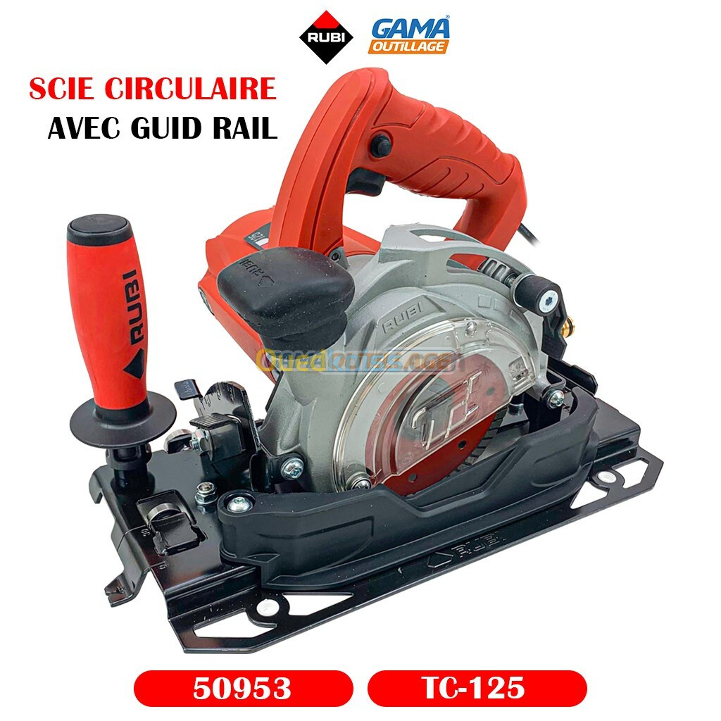 SCIE CIRCULAIRE TC-125 AVEC GUID RAILRUBI