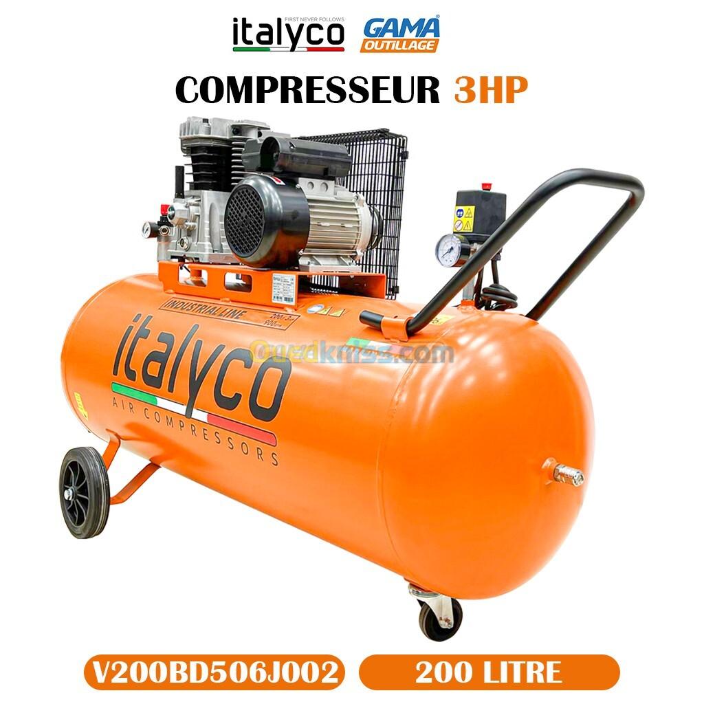 COMPRESSEUR 200LT 3HP ITALYCO