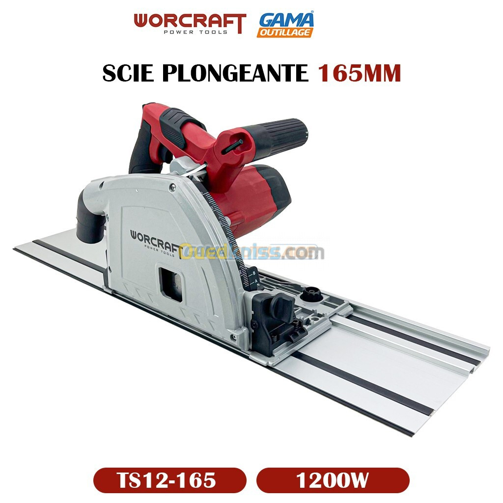 SCIE PLONGEANTE 165MM 1200W WORCRAFT