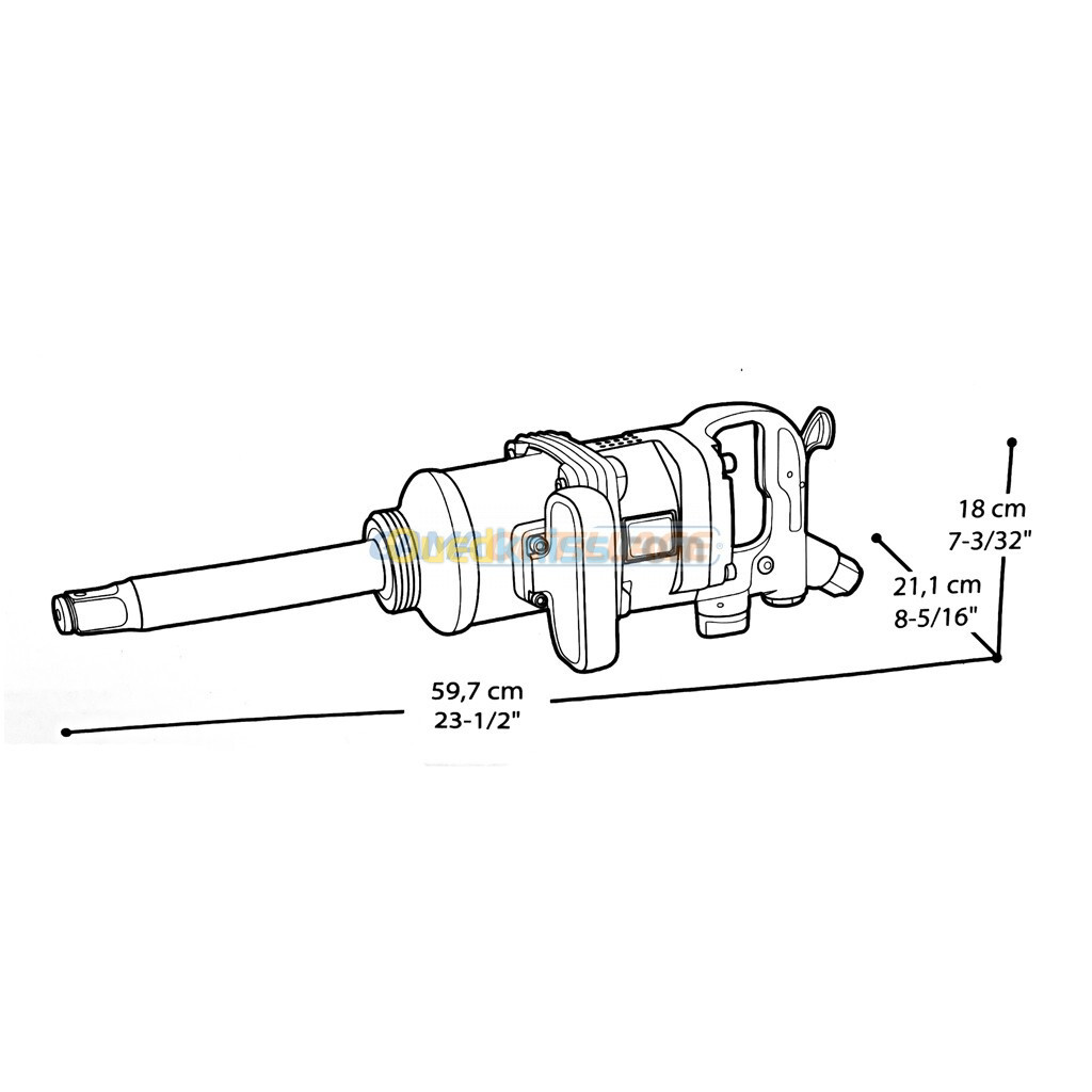 CLE CHOC PNEUMATIQUE 1P 2180 N.M CROWN