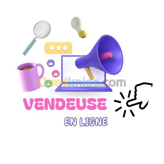 Vendeuse en ligne 